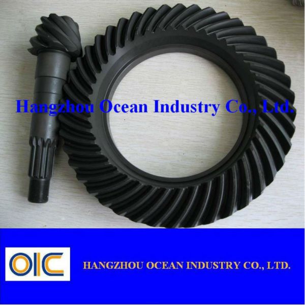 Low Noise Level Crown Wheel and Pinion Long Lasting Durable Component Fits Various Makes Models for Industrial Machinery