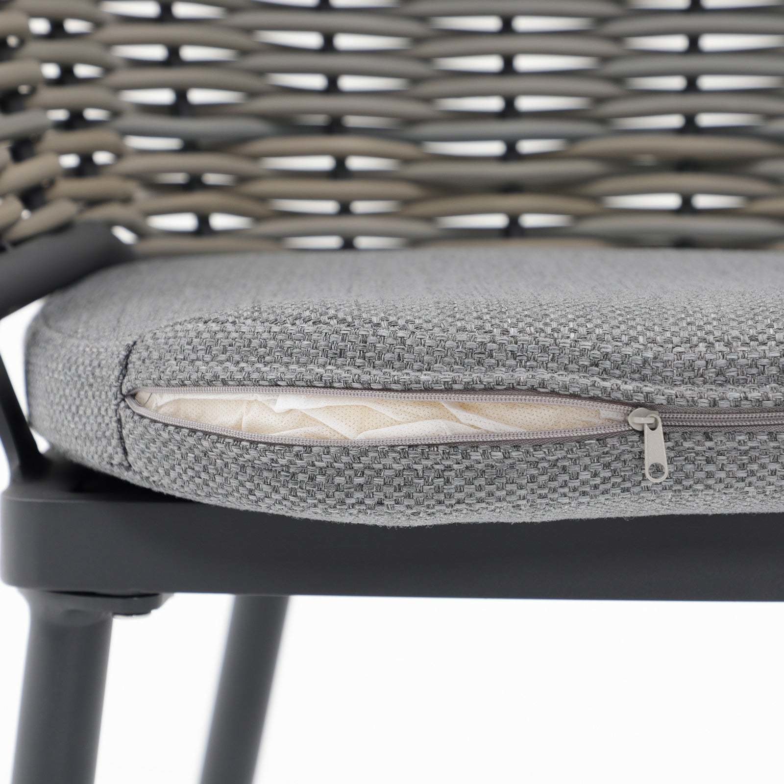 50lbs Table Weight AJUNION Luxury Restaurant Garden Furniture Mixed Wicker Chair Set