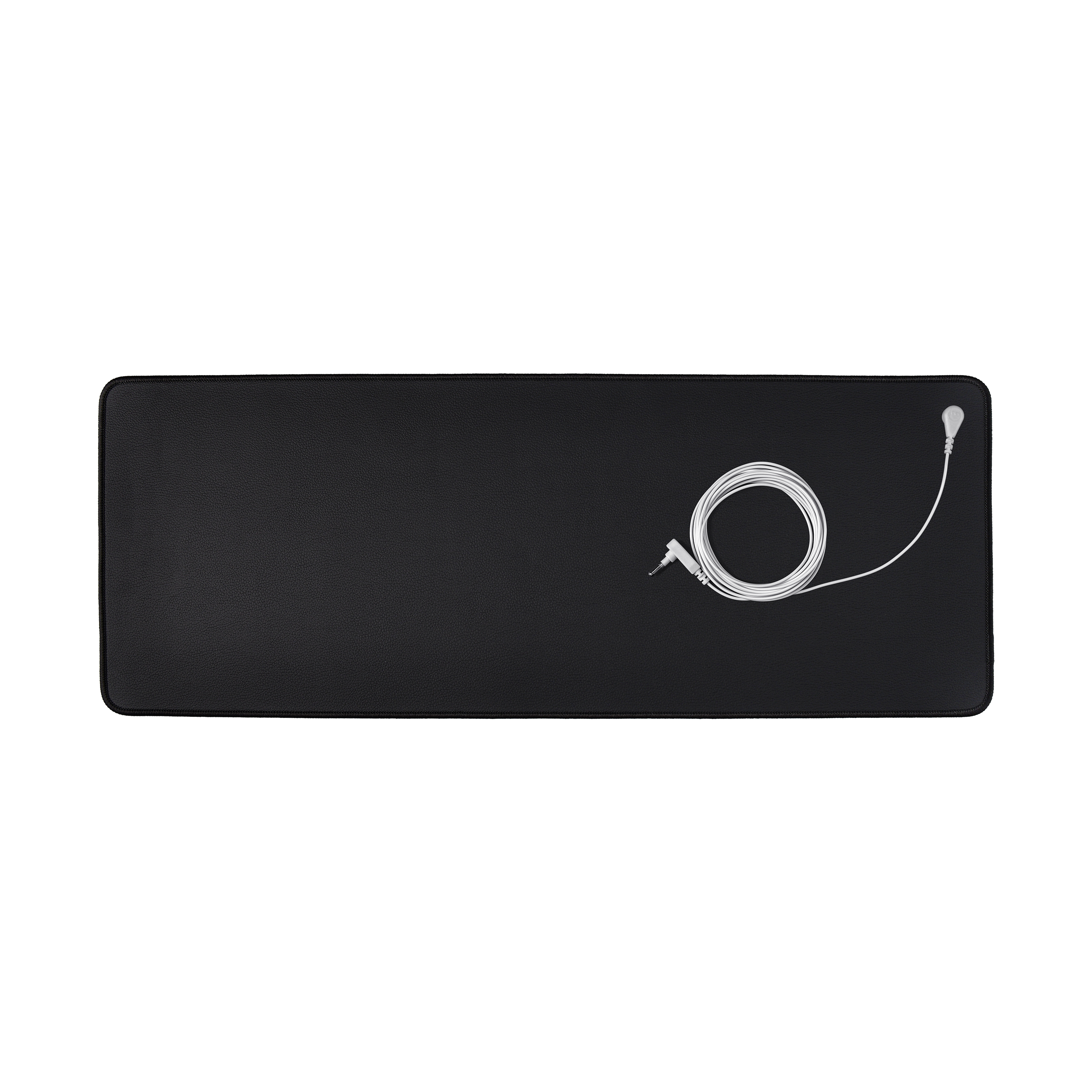 Eco-friendly 15FT Anti-Slip Grounding Mat Conductive Keyboard with Straight Cord Edge Earthing Leather Rubber Mat Safety Product
