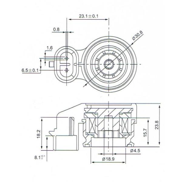 Deutch Connection Type Pneumatic Solenoid Coil 18W Plastic Pneumatic Pulse Valve Coil