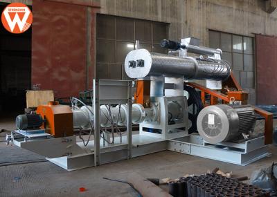 4T/H tipo molhado máquina da extrusora da alimentação dos peixes com o parafuso 200mm do poder 5.5KW do modulador