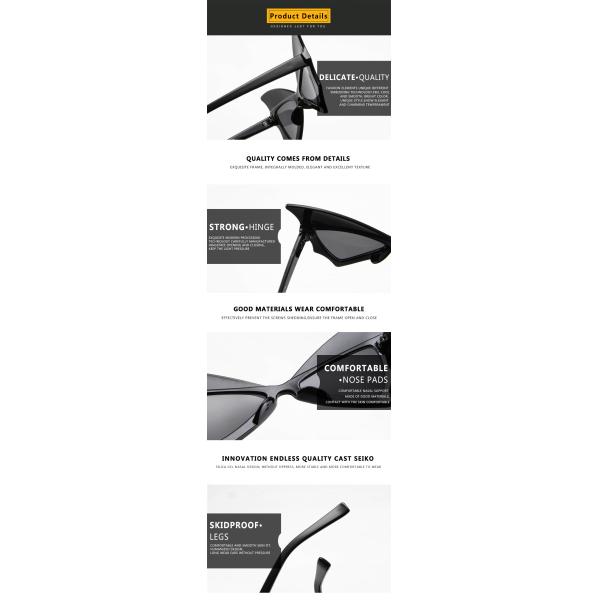 Oversized Women Bat Sharp Rivet Big Frame Sunglasses Personality Dance Party Glasses