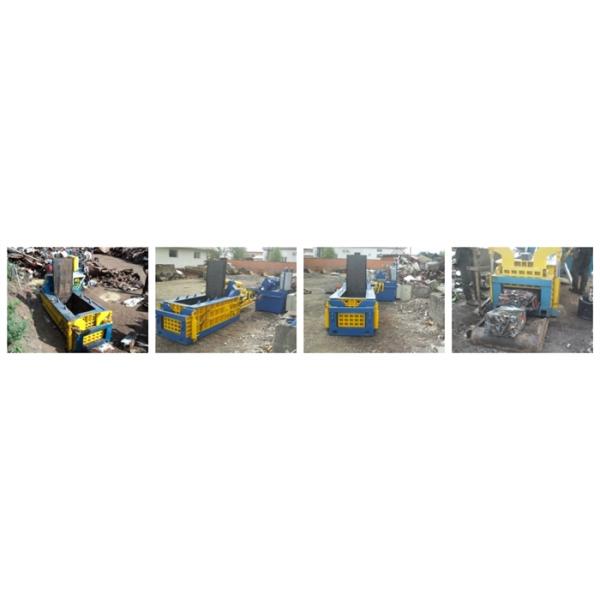 Small Size Hydraulic Metal Baler Scrap Light Metal Compactor 1-1.5Ton Per Hour Aluminum Cans Baling Press Machine