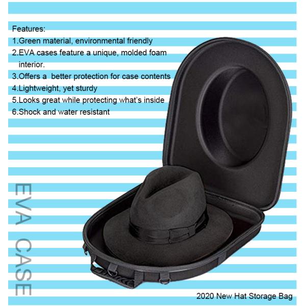 Portable Universal Travelling EVA Molded Foam Tool Case For Hat