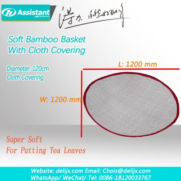 DL-6CRH-120Z Bamboo Tea Bucket for Soft Tea Processing Non-Hole Cloth Tea Leaf Basket