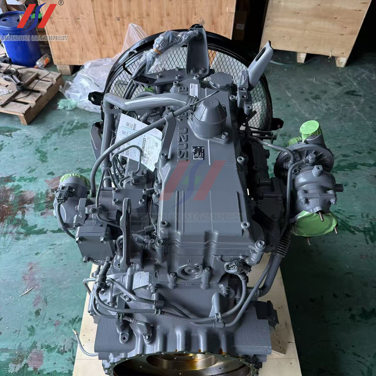 Isuzu 4HK1XDEAA-01 4-cylinder Diesel Engine 133kw 2000rpm Excavator 4HK1 Common Rail Engine Parts