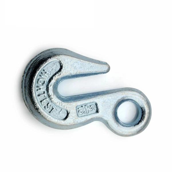 OEM Forgings Lifting Rigging Eye Hook Parts Closed Die Forging Process Forged Crane Hook