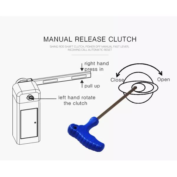 Copper Motor 120W 6m Fencing Boom Automatic Barrier Gate