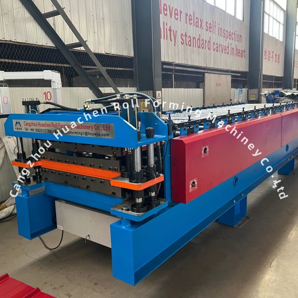 1250MM Width 15m/min Speed PPGI/GI Material Double Layer Roll Forming Machine for Trapezoidal Sheets