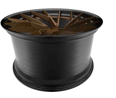 20 polegadas côncava grande rodas Matt Bronze Disk PCD 5x115 de 3 partes