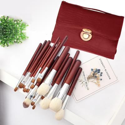 Kit de brosse de maquillage de poignée en plastique rouge de marque de distributeur de Wesson pro