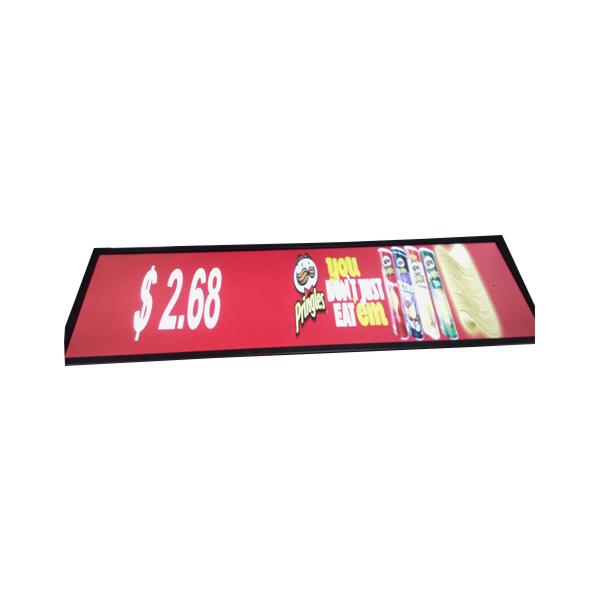 48.8 inch stretch LCD strip advertising wide touch screen display retail shelf monitor strip digital signage shelf