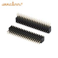 Pin Header Socket 2.54 Mm Pin Connector 90 Degree With Brass Contacts