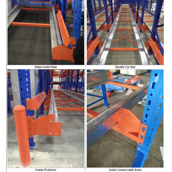 Powder Coated Radio Shuttle Racking System For Cold Storage / Food Production