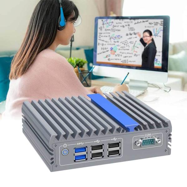 Mini PC de bureau compact J3710 avec double LAN pour pare-feu et travail silencieux