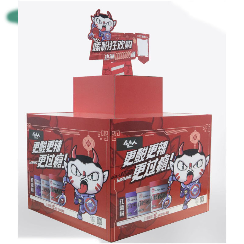 Retail Racks Candy Display Stand with 3 Layer Corrugated Cardboard at Customized Design