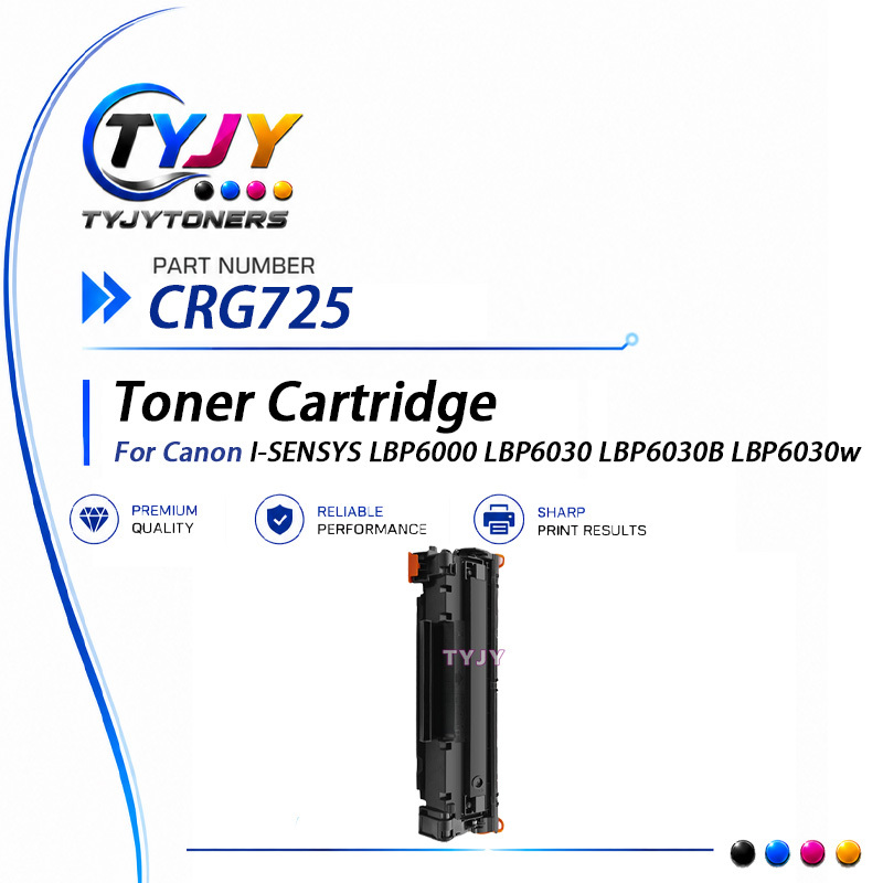 CRG725 Toner Cartridge Fit Canon I-SENSYS LBP6000 LBP6030B LBP6030w