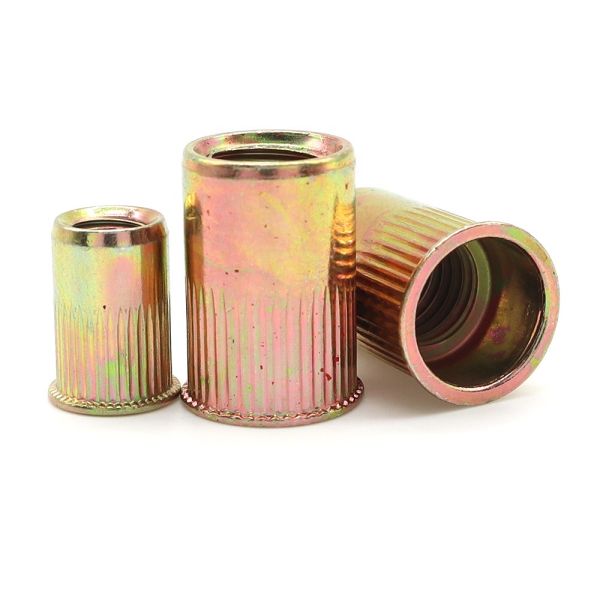 M3-M6 Carbon Steel Reduced Head Rivet Nuts With Zinc Plating and Knurled Body RH-KB