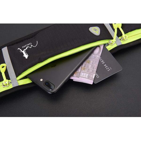 Nylon Outdoor Sports Running Jog Waist Bag Waterproof Phone Waist Belt Pack Fitness Elastic Fanny Pack