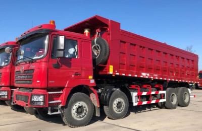Tipper WEICHAI Motor Diesel SHACMAN F3000 camião 8x4 380 EuroII Vermelho
