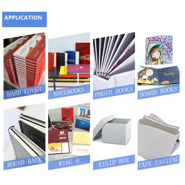Semi-Automatic Notebook Binding Machine with 1.5kw Power 17 PCS/MIN Speed and 60mm Thickness for Soft Cover and Children Books