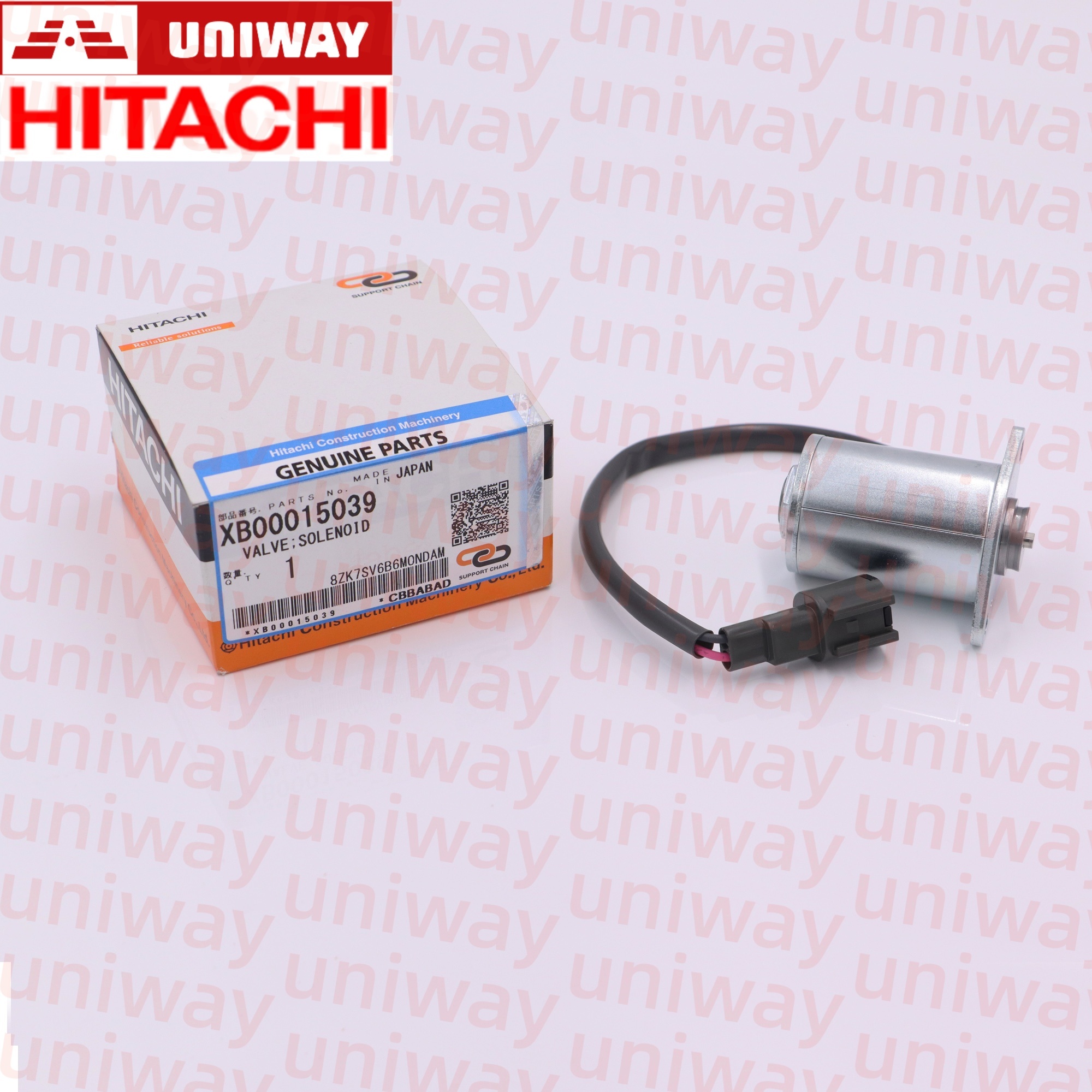 Solenoid Valve XB00015039 Genuine Replacement For Hitachi ZX200 ZX210 ZX240 Excavator Isuzu 4HK1 6HK1 Engine Parts