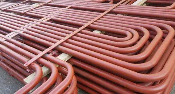 Corten Steel Finned Tube Heat Exchanger 1500mm With Serpentine Tube TUV Certification