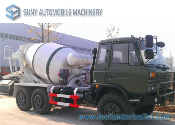 Dongfeng 6 X 6 All Wheel Drive 5 M3 Concrete Mixture Truck Off Road