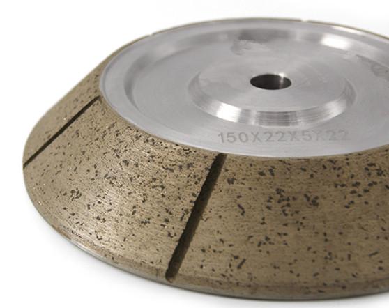 45 Degree Segmented Glass Metal Bonded Diamond Grinding Wheels For CNC Machine