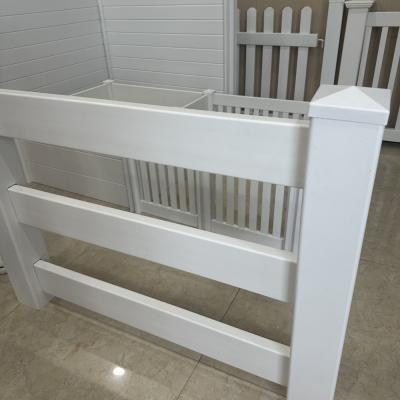 Extrusion 3 Rail PVC Horse Fence Low Price White Vinyl Horse Fencing 1.5m 1.2m