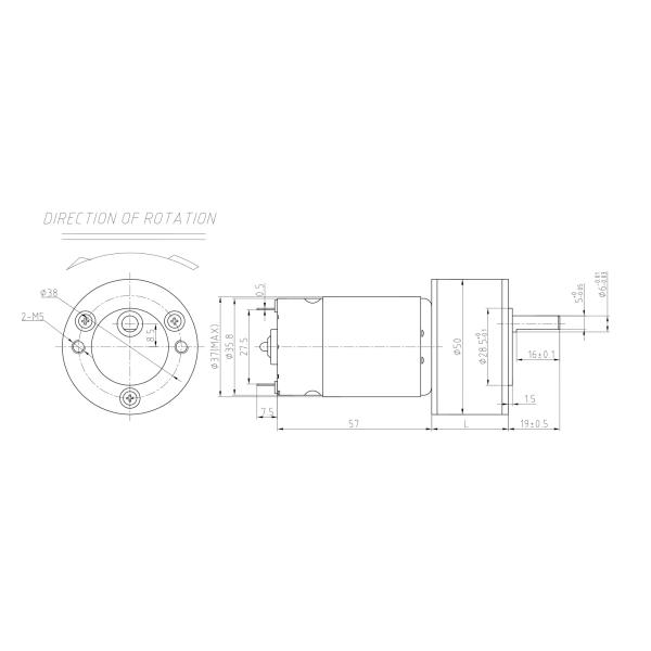 50mm Gear Box 6-24V Steel 12V Dc Gear Motor 70rpm 4nm Ccw Cw