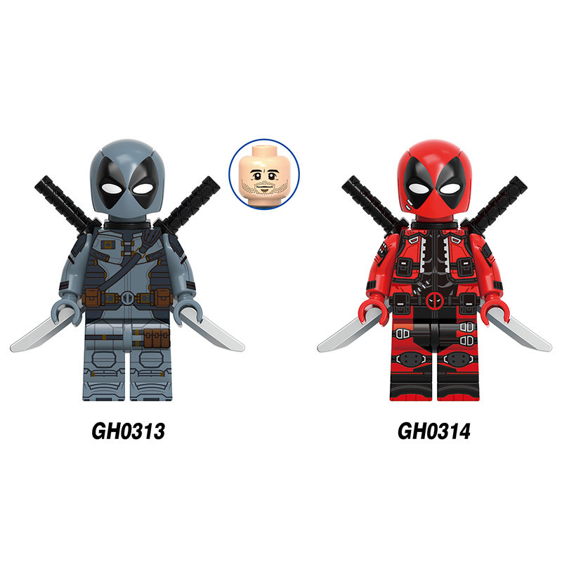 Super Heroes Deadpool‌ Building Blocks Minifigures
