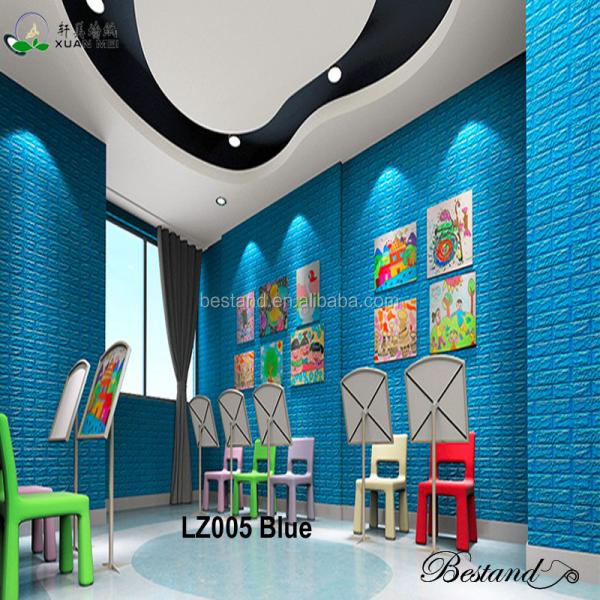 DIY Self Adhesive EVA Foam Wallpapers 3D Brick Wall Stickers for Modern Living Room Decor and Waterproof TV Background
