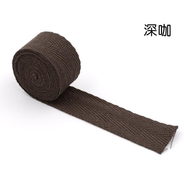 20mm*50y Herringbone Woven Cotton Ribbon For Garment Accessories Webbing