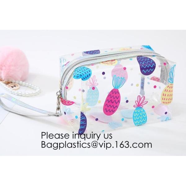 Promotional Pu make up cosmetic bag sequin pvc zipper pouch,make up bag pouch,Organizer Pouches Tote Bag for Women