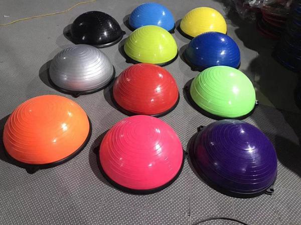 Pilates Gym Half  Balance Ball Fitness Balls Gym Workout Exercises Trainer