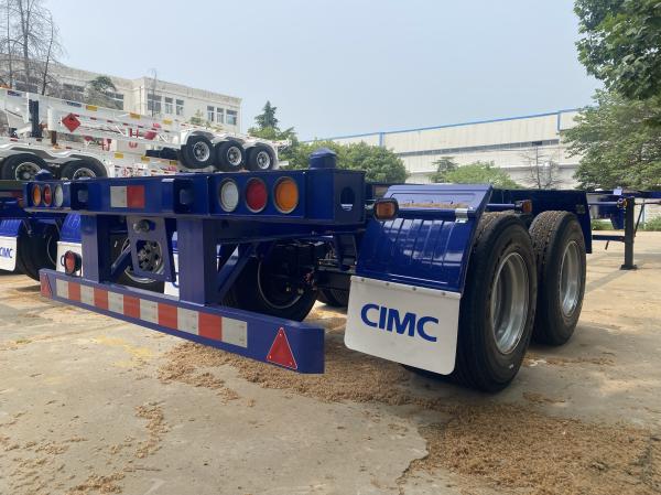 CIMC Promotional China 3 Axle Low Bed Cargo Transporter Flatbed Semi Trailer