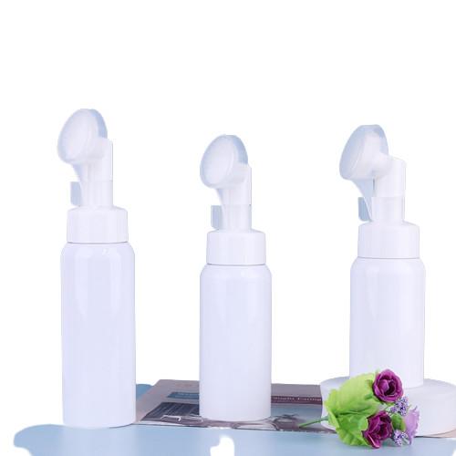Foam Airless Pump Bottle Cosmetic With Black Plastic Pump Head