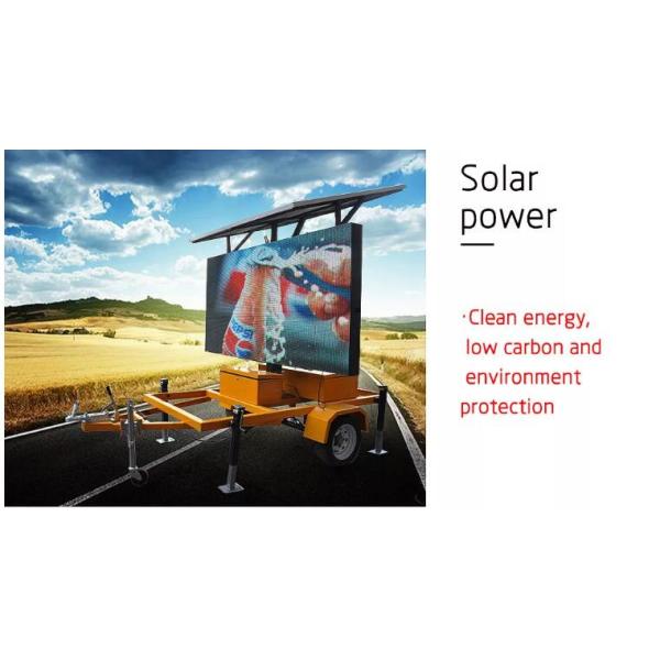 Наружный дорожный трафик VMS светодиодный доска сообщений Экран Макс 550w с прицепом 2560x1280 мм