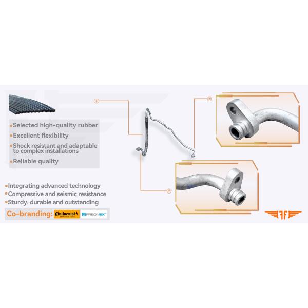 9678308780 Car Citroen C4 Peugeot Aircon Hoses 12-19 1.6L 208