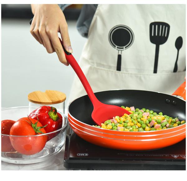 Grupo amigável sustentável do utensílio do silicone de 5 partes de Kitchenaid Eco da espátula do silicone