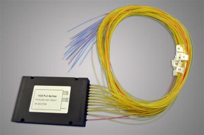 9/125 um de tipo divisor de fibra óptica de SMF-28e do PLC com CAIXA do ABS (0,9, 2,0, 3.0mm)