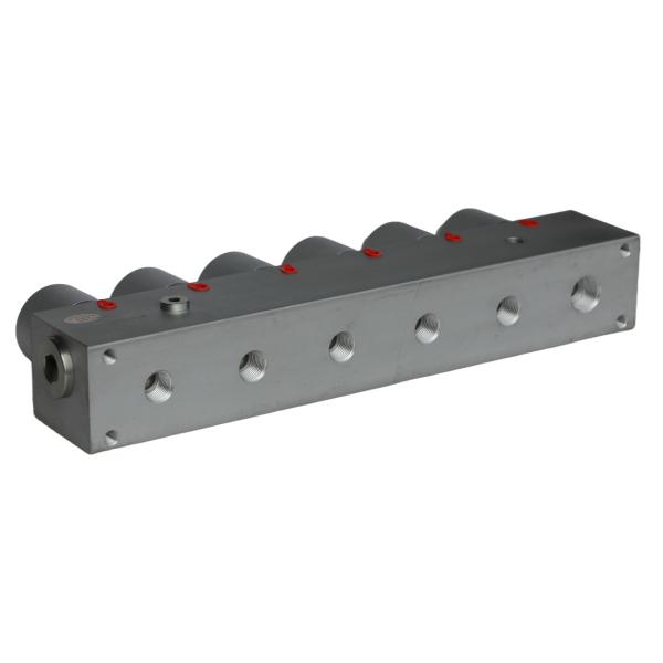 Válvula de cartucho neumática para barredora (6 bancos) - Presión 0.65MPa, Asistencia de rociado de agua