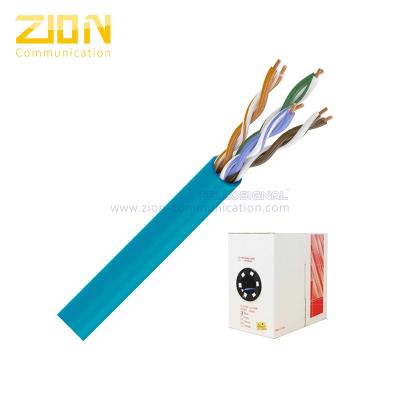 Chama do CMP do cobre do cabo 24AWG da rede de UTP CAT5E do forro - revestimento de PVC Retardador