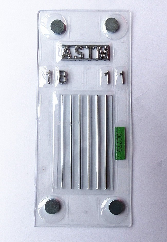 Тип Penetrameter с ti материала 1 - FE, 01 -, 02 провода ASTM E747 - Al, 03 - Mg, 3 - Ni, 4 - Cu