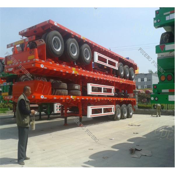 40 Tons Heavy Duty Flatbed Trailer / Cement Bag Transport Flatbed Trailer Truck 