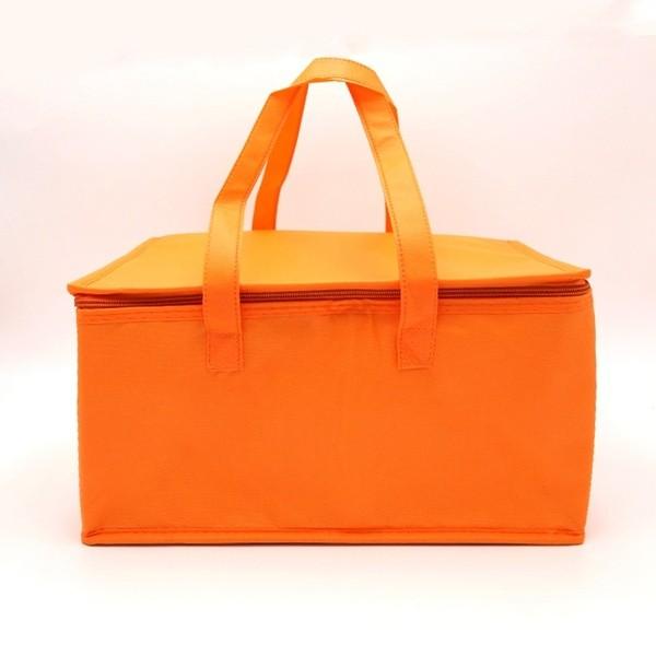 White Promotional Non Woven Material aluminum cooler bag thermal bag with Zipper