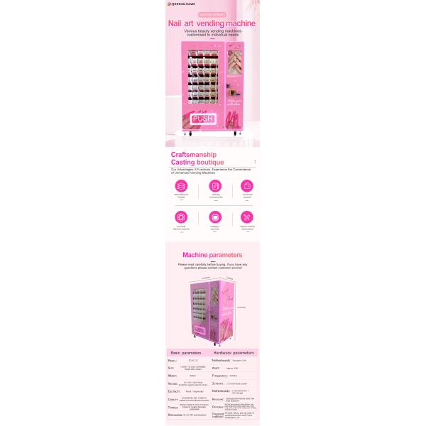 Nail Beauty Machine Coin/QR Code/Token Payment System with SDK Function for Beauty Products 1 Year Warranty