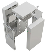 Блокировка автоматической раздвижной двери душевой воздуха чистой комнаты YANING электронная