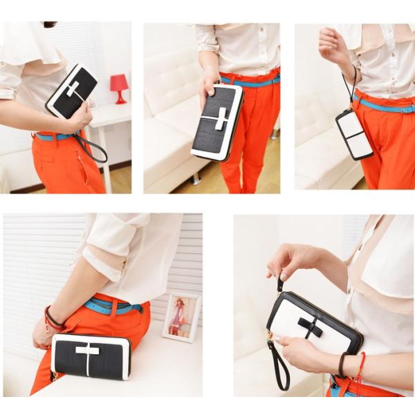 2016 new female wallet long section of Korean fashion Ms. zipper hand wallet PU